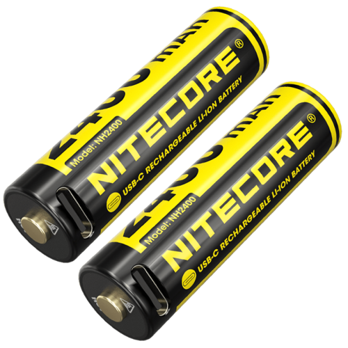 Комплект акумуляторів Li-Ion AA Nitecore NH2400 1.5V 2400mAh USB Type-C захищений (2 шт.), фото 1
