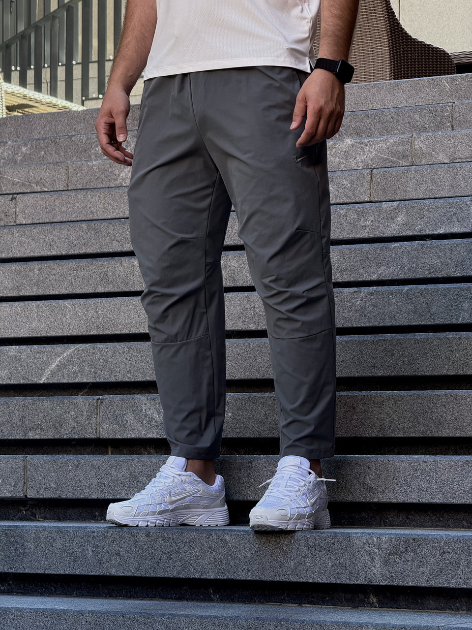 Чоловічі штани Nike Unlimited MenS Dri-Fit Straight Leg Versatile Pants Grey / FB7546-084, фото 1