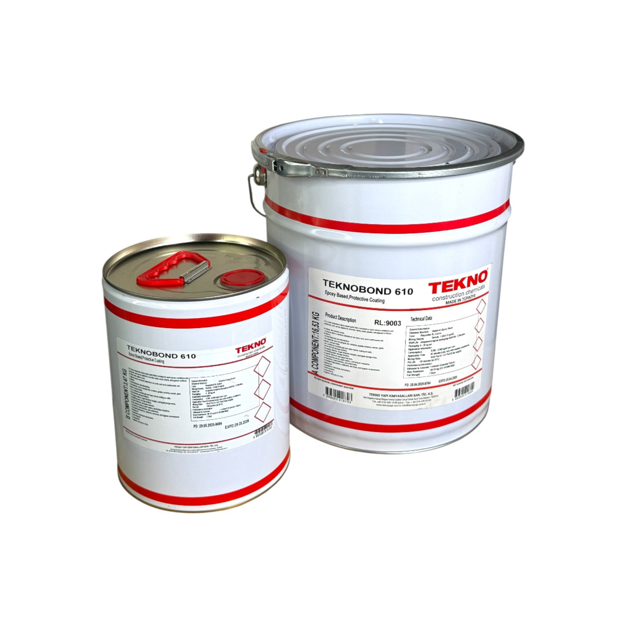 Поліуретанова захисна фарба з високою стійкістю до УФ-випромінювання, блакитна, Teknobond 650 P, 20 кг., фото 1