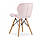 Крісло (стілець) для кухні обіднє Bonro Бонро B-531 велюр рожеве (47001245), фото 3