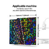 PEF-184 Килимок, що примагнічується, 184 х 184 мм PEF-PEF чорн.-чорн для столу 3D принтера Bambu lab A1mini, фото 8