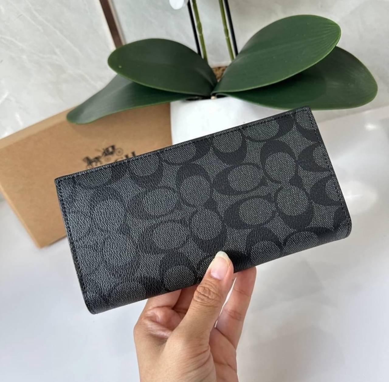 Чоловічий чорний Клатч Coach, фото 1