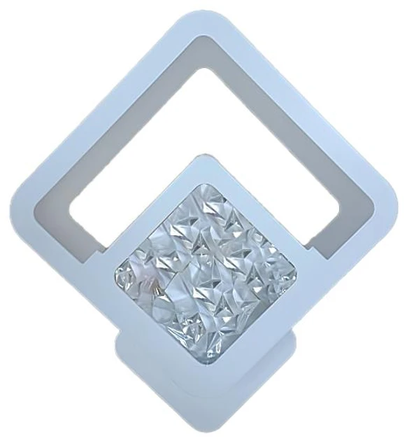 Світлодіодний настінний світильник-бра TETRA ICE 13Вт S білий, фото 1