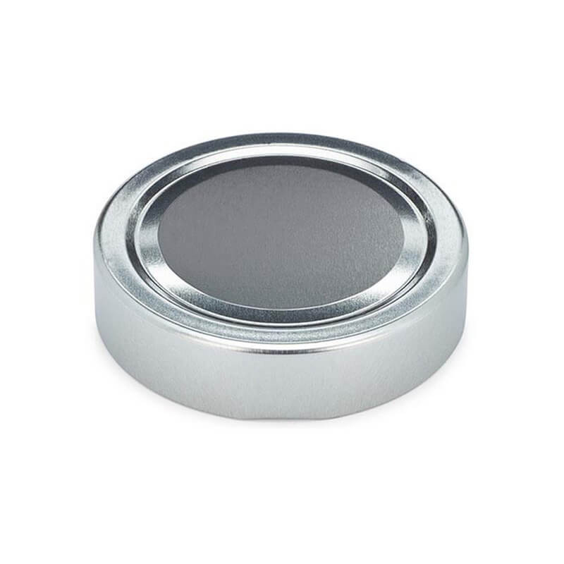 Кришка для консервації Твіст 70 мм срібна висока 10 шт, фото 1