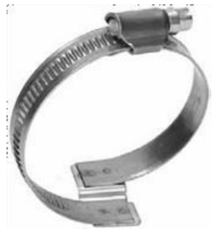 Затискач для гофротруби, нержавіюча сталь, обладнання для птахоферми, фото 1