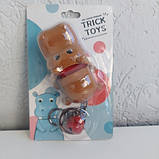 Гра заводна "Зубки бегемота", брелок, дзвіночок, (LZ 8822), фото 4