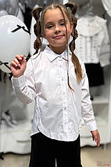 ОПТОМ Сорочка біла з написом min min з боків (152 см)  No name 2125000879444