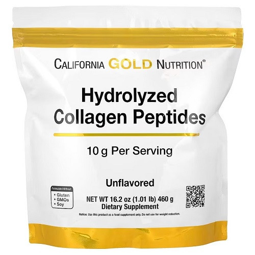 Колаген California Gold Nutrition Hydrolyzed Collagen Peptides (460 грам.), фото 1