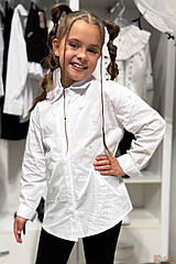 ОПТОМ Сорочка біла в сердечка зі страз (140 см)  No name 2125000879390