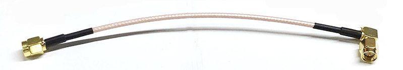 SMA кутовий штекер — SMA прямий штекер, з'єднувальний кабель для Wi-Fi / 3G / GPS, 50 Ом