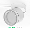 Накладний світильник Ardero ML418-1 білий WHITE 220V поворотний (під змінну LED лампу GX53) Ø82x93мм, фото 2