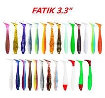 Силіконова приманка Angry Baits Fatik 3.3" (5шт) колір