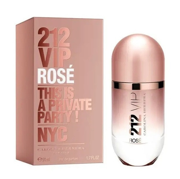 Квіткові парфуми Carolina Herrera 212 Vip Rose парфумована вода 50ml оригінал, жіночий аромат, фото 1