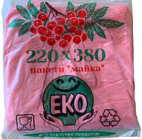 Пакет майка з ручками фасувальний для упаковки №1 22*38 см 200 шт в асортименті, фото 2