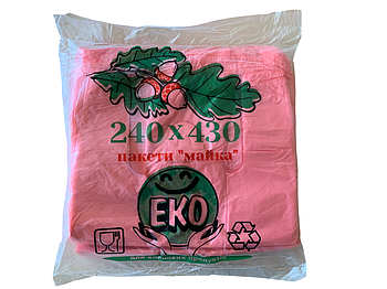 Пакет майка фасувальний для пакування товарів №2 24*43 см 200 шт