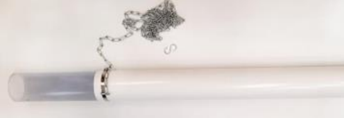 Телескопічна відвідна 100x105мм, 2м+1м, обладнання для птахоферми, фото 1