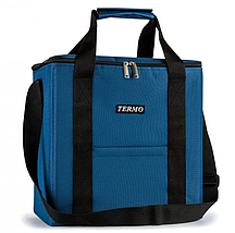 Термосумка Champion 20 л, 12 годин, синя, для зручного транспортування та зберігання продуктів, CHM00459-20, фото 2