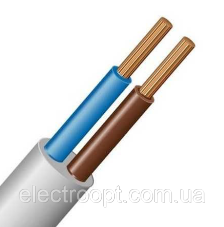 Кабель мідний з'єднувальний ПВС 2×1.5 мм² повномірний Gal-Kat