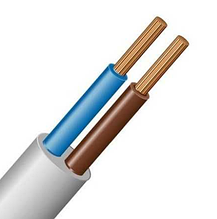 Кабель мідний з'єднувальний ПВС 2×0,75 мм² повномірний Gal-Kat