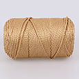 Шнур поліестеровий 2 мм, Premium Yarn Makrome Lux, Бежевий 831, фото 2