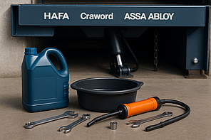 Заміна оливи в доклеверах Hafa, Crawford, Assa Abloy