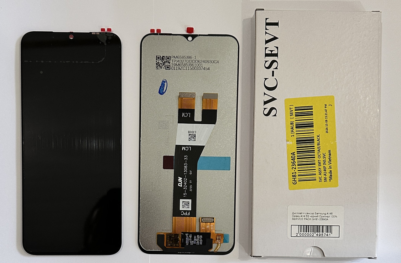 Дисплейный модуль (экран) для Samsung A145P A14P 4G Чорний 100% SERVICE PACK, фото 1