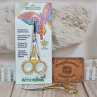 Ножиці Madeira (2 вигину, позолота 24 карат) (Art. 9478)