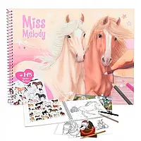 Розмальовка з наклейками Miss Melody