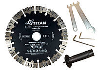 Штроборез-бетоноріз безщітковий TITAN PGC32200 EC для каменю з подачею води, фото 8