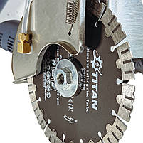 Штроборез-бетоноріз безщітковий TITAN PGC32200 EC для каменю з подачею води, фото 9