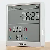 Датчик температури та вологості (метеостанція) Duka ATuMan TH3 White, фото 3