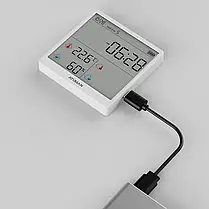 Датчик температури та вологості (метеостанція) Duka ATuMan TH3 White, фото 4