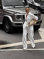 Літній жіночий костюм жіночий сорочка та широкі вільні штани льон 42-44 46-48