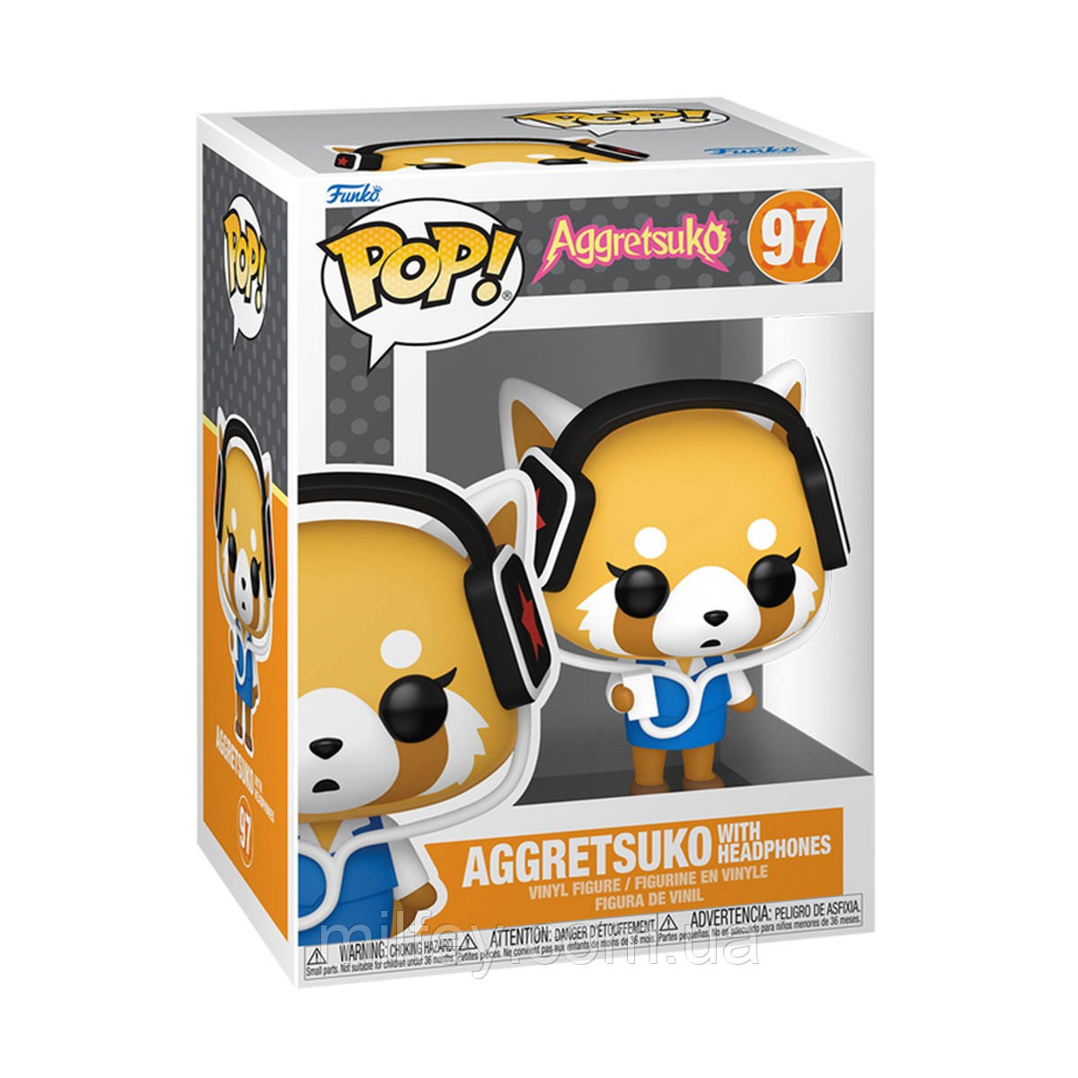 Фігурка Funko POP! серії Sanrio - Агресивна Рецуко в навушниках, фото 1