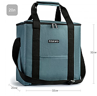 Термосумка Champion 20 л, 12 годин, сіра, для зручного транспортування та зберігання продуктів, CHM00458-20