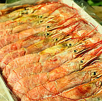 Креветки королівські (лангустини) з головою, розмір L1, 10-20шт/кг (2кг упаковка). Ціна за 1кг