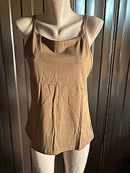 Майка жіноча на лямках (кава)