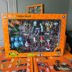 Дитячий набір фігурок Рослини проти Зомбі Бос Фараон фігурки Plants vs Zombies у великій коробці