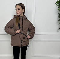 Модна підліткова і доросла жіноча демісезонна куртка, з бананкою, р.146-170