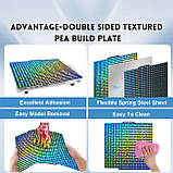 PEA-257 Килимок, що примагнічується, 257 х 257 мм PEA-PEA чорн.-чорн для столу 3D принтера Bambu lab X1; X1C; P1P; P1S; A1, фото 7