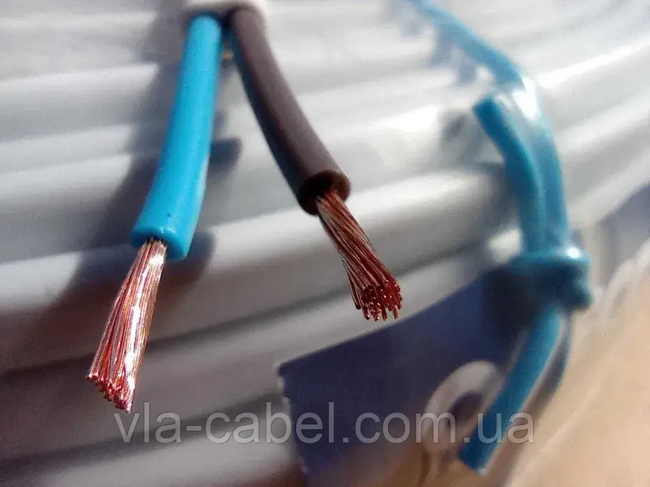 Провід шнур ШВВП 2х1.5 мідний плоский Одеса ГОСТ (бухта 100м), фото 1