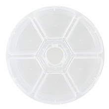 Органайзер для бісеру, намистин "кругла квіточка" 6 комірок