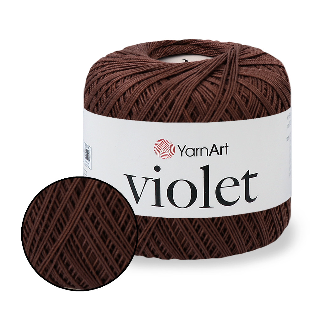 YarnArt Violet, №0077 Коричневий, фото 1
