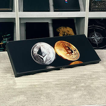 Нарди зі скла Ethereum ефір 61×27×5 см