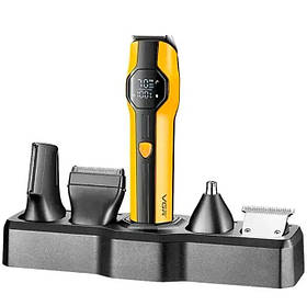 Тример для волосся багатофункціональний VGR V-173 13в1 з дисплеєм та підставкою Gold (3_06956)