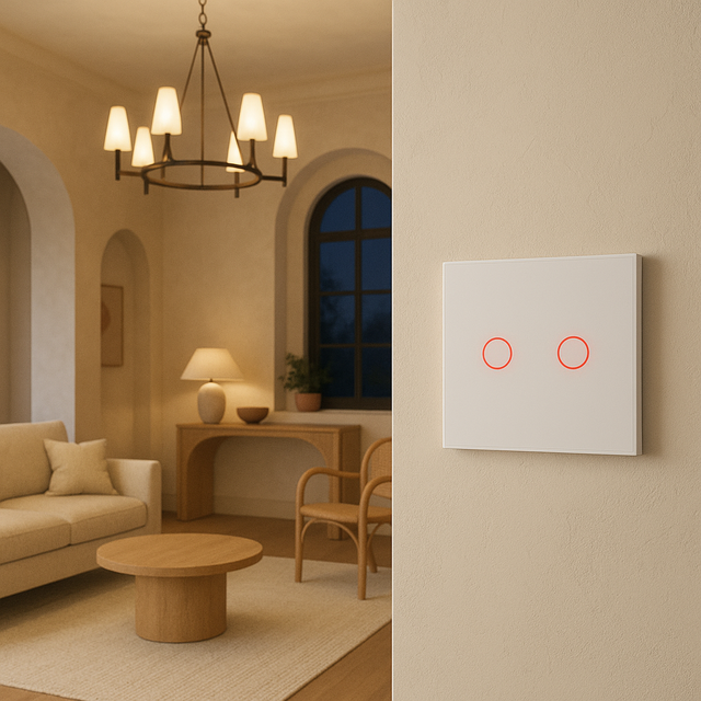 Palermo сенсорний вимикач білий 