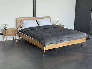 Ліжко двоспальне "Ліон" з натурального дерева 160х200