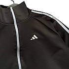 Чоловічий спортивний костюм adidas сірий в полоску стійка брюки на резинці Спортивні костюми чоловічі adidas сірого кольору, фото 5