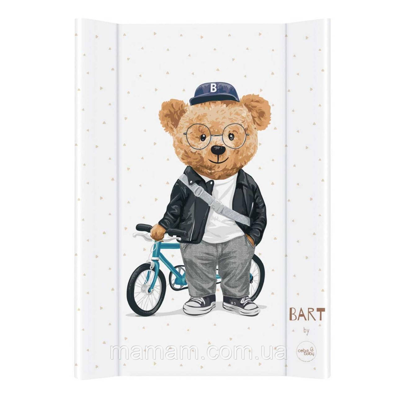 Пеленатор на ліжко CebaBaby 70х50см Fluffy Puffy Bart, фото 1