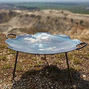 Сковорідка "Ромашка з пелюстками" 50-56см діаметр, для пікніка, сковорода з диску, сковорода для багаття